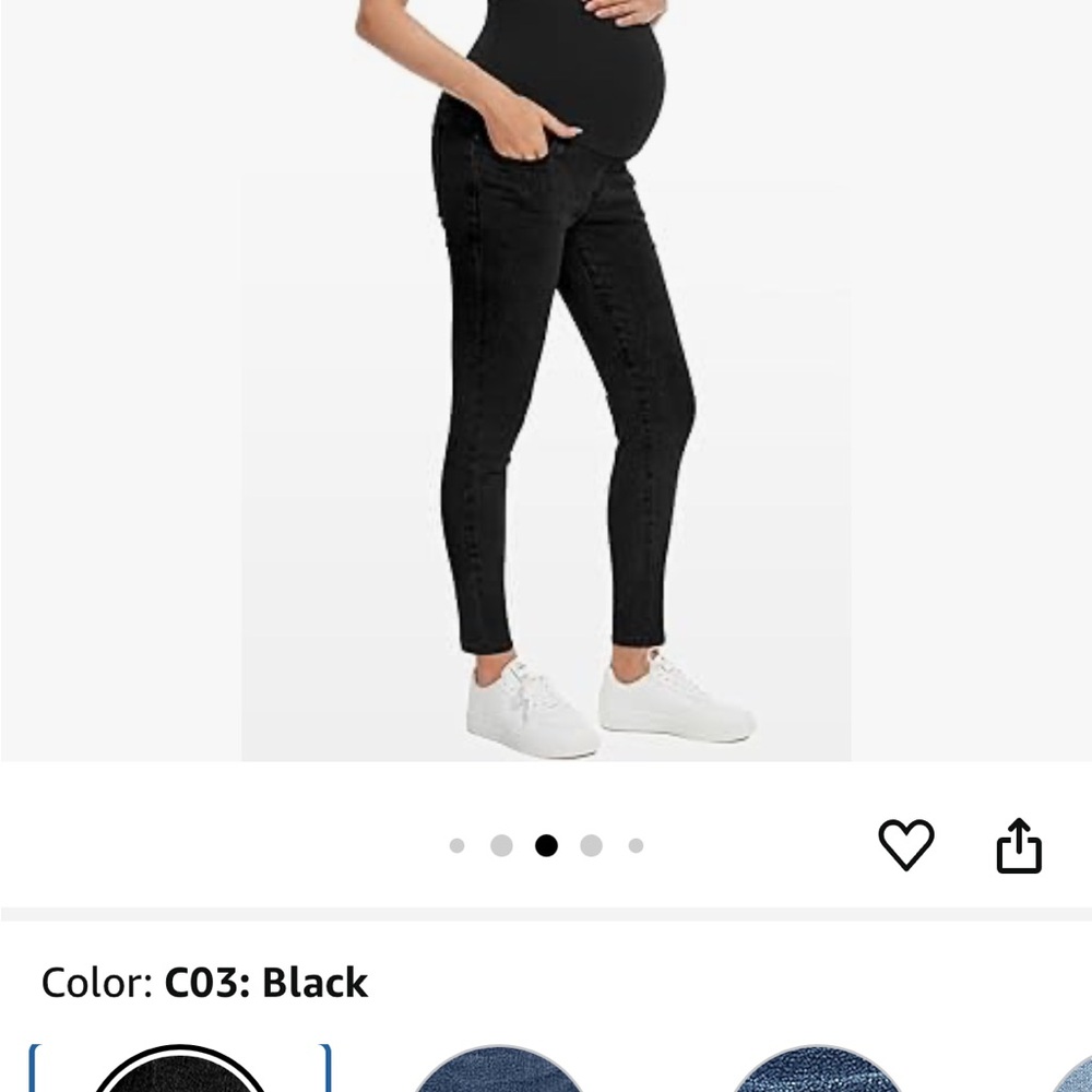 NWT Pacbreeze Maternity Black Skinny Jeans